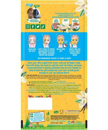 7TH HEAVEN MASCARILLA PEEL OF BIRTHAY CAKE 1 - Buy Online on GoSupps.com