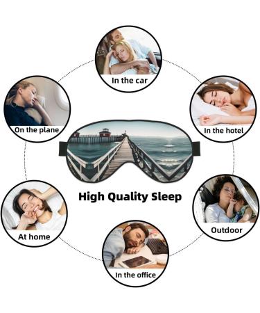 Buy SSIMOO Coastal Pier Soft Sleep Eye Mask - Female Breathable Travel Eye Patch for Relaxation - Perfect for Restful Sleep - Buy Online on GoSupps.com