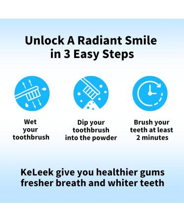 KeLeek 7 Benefits Hydroxyapatite Remineralizing Tooth Powder Toothpaste - Bee Wasp Venom Teeth Whitening Powder - Lemon Mint Flavor -1.760Z - Buy Online on GoSupps.com