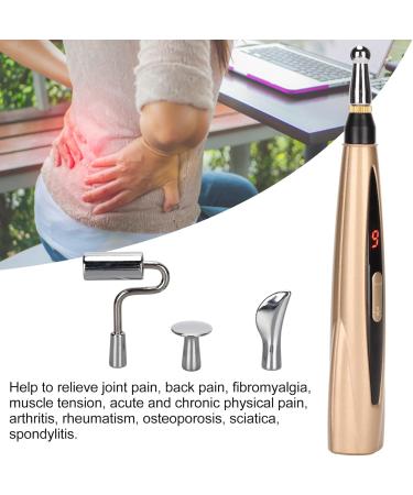 Electronic Acupuncture Massage Pencil - Meridian Energy Device for Tiredness Relief & Improved Blood Circulation | 9 Strengths 4 Massage Bases - Buy Online on GoSupps.com