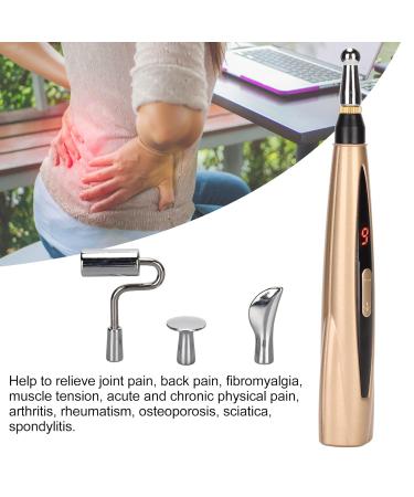 Electronic Acupuncture Pen - Laser Meridian Therapy Device with 4 Massage Heads | Pain Relief & Wellness Tools - Buy Online on GoSupps.com