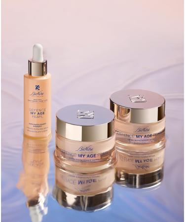 Bionike Defence My Age Pearl Anti-Aging Night Face Cream with Hyaluronic Acid: Contrasts First Wrinkles and Signs of Aging Brightens and Hydrates the Skin Smoothes and Revitalizes the Face 50 ml - Buy Online on GoSupps.com