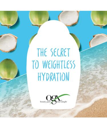 OGX Weightless Hydration Coconut Water Shampoo - 13 oz | Sulfate-Free Hydrating Formula - Buy Online on GoSupps.com