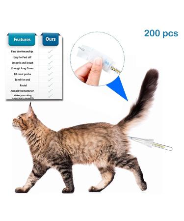 200 Disposable Digital Thermometer Probe Covers - Universal Sleeves for Oral, Armpit, Rectal Electronic Thermometers - Buy Online on GoSupps.com