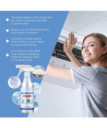 Air Conditioner Cleaner Spray - 120ml Rinse-Foam Spray Ac Coil Cleaner Foaming Air Conditioner Coil Cleaner Spray for Dust Dirt - Buy Online on GoSupps.com