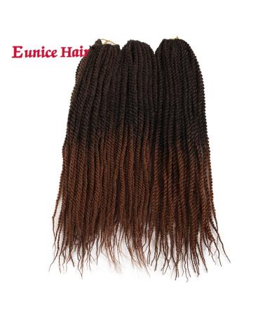 Eunice Senegalese Twist Crochet Braiding Hair Extension - 6 Packs 22 Inch Synthetic Hair 30 Roots/Pack (T1B/30) - Soft & Durable Crochet Braids for Stylish Looks - Buy Online on GoSupps.com