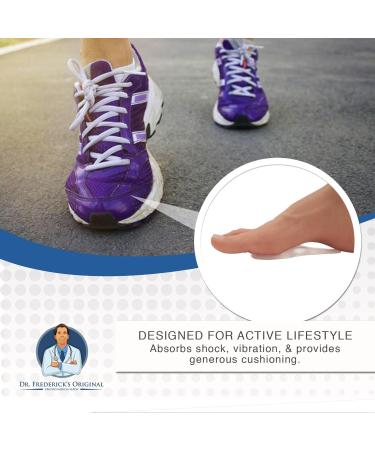 Dr. Frederick's Original Self-Adhesive Metatarsal and Arch Support Gel Pads (Large) - 2 Pieces - Ball of Foot Cushions for Plantar Fasciitis - W8.5-11.5 | M7.5-11 - Buy Online on GoSupps.com