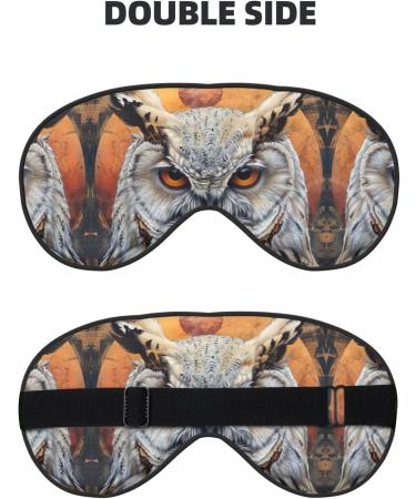 Owl Beliefs Print Unisex Sleep Mask - Double-Sided Eye Mask for Sound Sleep & Skin Care | International Shipping - Buy Online on GoSupps.com