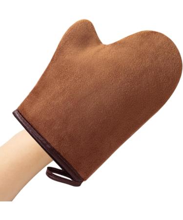 Autobronzant - Applicateur Auto-Bronzant Sans Soleil | Applicateur Flock Lavable en Machine R utilisable avec Pouce pour Cr mes Spray Mousse Corps Visage Femmes Brun - Buy Online on GoSupps.com