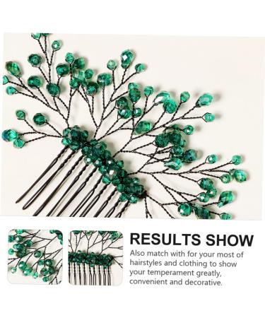 Mikinona Green Branches and Leaves Hair Comb Leaf Comb Hairpin Wedding Comb Hairpin Wedding Crystal Hair Decor Wedding Headdress Crystal Leaf Headdress Crystal Comb Hairpin Leaf Hair Comb - Buy Online on GoSupps.com