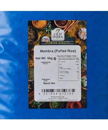 Old India Mambra Puffed Rice 5kg - High-Quality Indian Snack - Buy Online on GoSupps.com