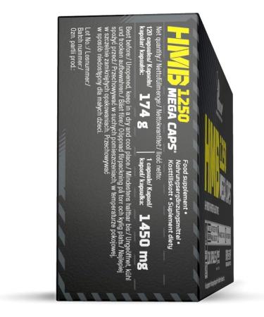 Olimp Sport Nutrition HMB 1250 Mega Caps - 120 Capsules | Premium Muscle Support & Recovery - Buy Internationally - Buy Online on GoSupps.com