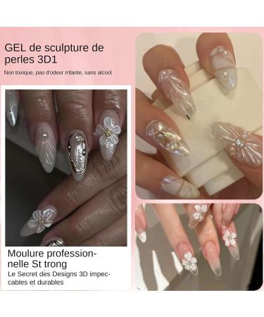 Nail Sculpting Gel - Non-Sticky Solid Nail Sculpting Gel | Non-Sticky Pearlescent Treatment - Gentle Sculpting for Beginner Manicures and Young Girls - Buy Online on GoSupps.com