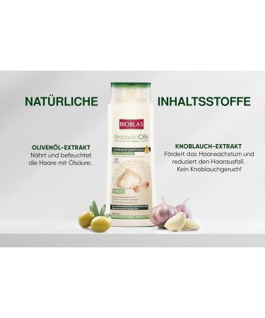 Buy 3x Garlic Shampoo 500ml - Bioblas Odorless Anti Hair Loss Megapack for Men & Women - 1.5L - Buy Online on GoSupps.com