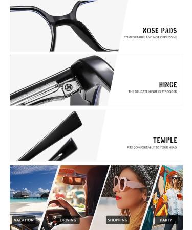 Buy Tr90 Square Frame Blue Light Blocking Glasses for Women & Men - Anti UV Ray Computer & Reading Glasses | International Shipping - Buy Online on GoSupps.com