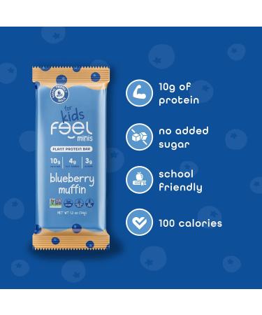 FEEL Kids Protein Bars Minis | Variety Pack | 10g Plant Protein | 100 Calories | No Added Sugar | Daily Veggies | Gluten Free No Nuts No Soy No Dairy No Grains (Pack of 12) Variety 1 Count (Pack of 12) - Buy Online on GoSupps.com