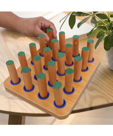 18x14x2cm Finger Dexterity Pegboard Hand Rehabilitation Board Fine Motor Skills Exercise Hand Eye Coordination Pegboard Wood Pegboard for Hand Fine Motor Skills Weight: about 600g - Buy Online on GoSupps.com
