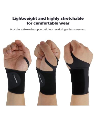 Comfortable Wrist Brace for Tendonitis & Carpal Tunnel Relief | Seamless Fit for Left & Right Hand - Buy Online on GoSupps.com