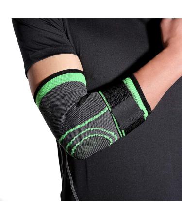 Tennis Elbow Brace for Tendonitis Recovery - Adjustable Compression Sleeves (2 Pack) for Men & Women | Pain Relief & Support - Buy Online on GoSupps.com