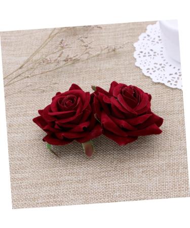 FRCOLOR Red Rose Garland Floral Hair Accessories Bridal Hair Pieces Floral Hair Comb Rose Hair Accessories Rose Flower Comb Fork Comb Wreath Wedding Headgear Flower Hair Accessories medium As Shown - Buy Online on GoSupps.com