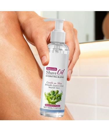 Shaving oil for women moisturizing and nongreasy 100 ml bikini preshaving oil for women for sensitive skin before and after bikini arms legs face women and men - Buy Online on GoSupps.com