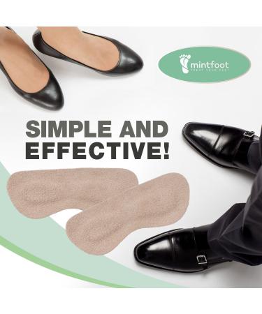 Mintfoot Leather Heel Grips - 10 Pieces - Shoe Liners for Women & Men - Prevent Blisters & Cuts - Buy Online on GoSupps.com