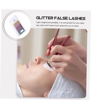 Angoily 18 Pairs Glitter False Eyelashes Halloween Costumes Flash Costume Lash Extension Supplies Eyelashes with Color Makeup Eyelashes Colored Lashes Color Lashes Colored Fur Fiber Dense - Buy Online on GoSupps.com