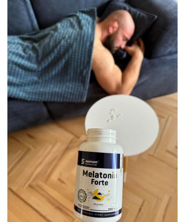 INSPORT Nutrition - Melatonin Forte - 5mg per tablet - 1000 Servings (200 Vegan tablets) - Heavily Dosed Sleeping Pill - Pure Composition - Buy Online on GoSupps.com