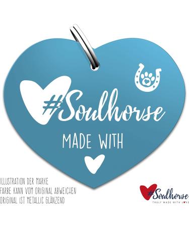 Soulhorse Pendant - Lucky Horse & Pony Talisman for Animals & Humans | Turquoise Heart Bridle Design - Buy Online on GoSupps.com