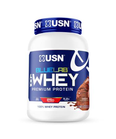 USN Supplements BlueLab 100 Percent Whey Protein Powder - Keto Friendly, Low Carb and Low Calorie, Chocolate, 2 Pounds (FWHB0008002) Chocolate 2 Pound