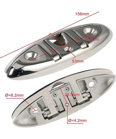 iSURE MARINE 6 Folding Dock Cleat - Marine Grade 316 Stainless Steel - Buy Online on GoSupps.com