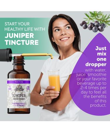 Organic Juniper Berry Tincture - Alcohol-Free Juniper Extract - 2 oz - Non-GMO & Cold-Pressed - Buy Online on GoSupps.com