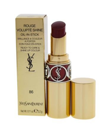 Yves Saint Laurent Rouge Volupte Shine Oil-In-Stick Lipstick - 86 Mauve Cuir Women 0.11 oz