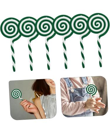 KOMBIUDA 6 Pieces Simulation Pacifier Ornaments Unique Large Candy Ornament Embellishment Fake Lollipop Party Decorations Rainbow Pacifier Accessory - Buy Online on GoSupps.com