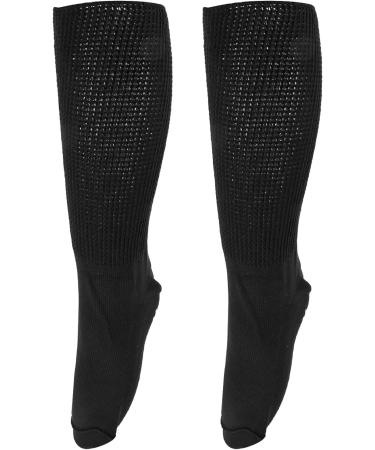1 Pair Extra Wide Diabetic Socks | Anti-Skid Bottom, Soft Cotton | Ideal for Swollen Feet - Black - Buy Online on GoSupps.com