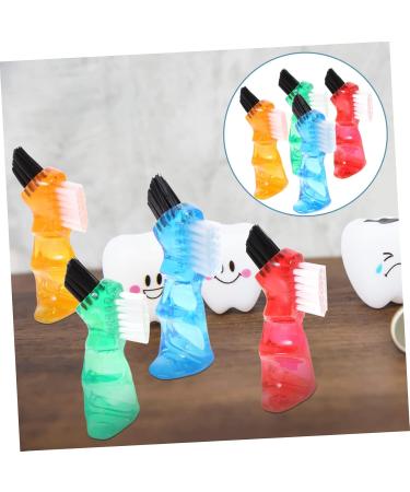 4-Piece Combined Sortable Brushes for Toothbrush Prosthesis Cleaning | Portable Mini Dual-Sided Oral Care Device - Ideal for Household Use - Buy Online on GoSupps.com