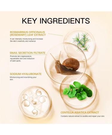 Snail Mucin Serum 96% | Hyaluronic Acid Essence for Skin Repair Dark Spot Treatment & Vitality 3.38 Fl. Oz - Buy Online on GoSupps.com