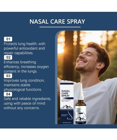 GXFANZHU Nasal Spray for Daily Nasal Hygiene Nasal Spray with & Fulvic Acid Non-Medicated Fine Mist Nasal Cleanse for Dry Air Travel & Everyday Use (1) - Buy Online on GoSupps.com