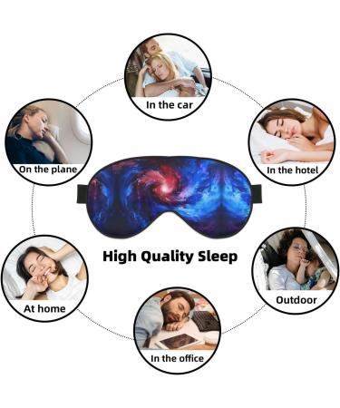 Red Blue Galaxy Print Eye Mask | Ultra-Soft & Light-Blocking for Restful Sleep - International Shipping Available - Buy Online on GoSupps.com