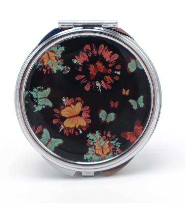 Portable Butterfly Pill Box - 3 & 2 Compartment Medicine Organizer | Travel-Friendly Vitamin Holder - 2pcs Jewelry Storage with Mirror - Buy Online on GoSupps.com