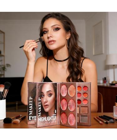 Palette De Fards Paupi res Tenue Longue Dur e et Pigmentation Intense | Palette De Maquillage Livre Portable Pour Voyages Pour Filles Adultes D butants Maison Quotidien D placements Rendez-vous - Buy Online on GoSupps.com