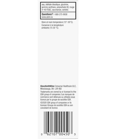 Advil Pediatric Drops Fever and Pain Reliever for Infants Grape Flavour 24 mL 24 ml (Pack of 1) Grape - Buy Online on GoSupps.com
