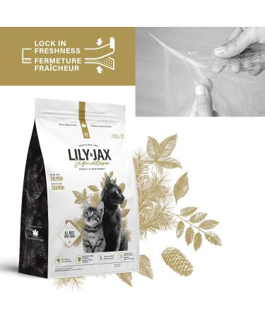 Dry Cat Food 1.6 kg - Salmon Recipe - No Corn or Soy - Protein Rich - Kitten Food - Adult Cat Food by Lily & Jax Salmon 1.6 kg (Pack of 1) - Buy Online on GoSupps.com