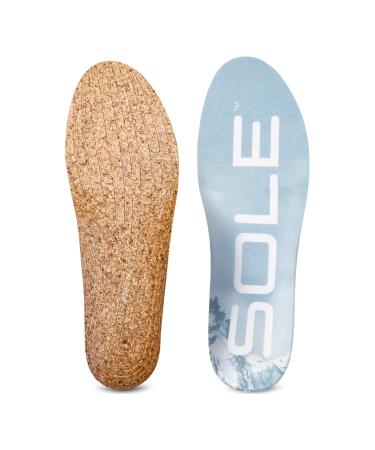 SOLE Performance Thin Cork Shoe Insoles - Men's Size 11/Women's Size 13 Mens Size 11 / Womens Size 13 Standard