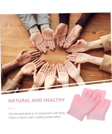 FRCOLOR 1 Pair Spa Glove Gel Hand Moisturizing Gloves Ear Piercing Kit Gel Gloves Gel Hand Gloves Eczema Gloves for Men Moisturizing Hand Gloves Fingerless Pink Man Hand Mask - Buy Online on GoSupps.com