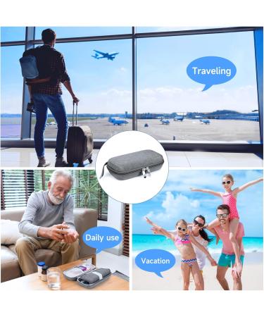 Youshares Insulin Cooling Bag - Travel Etui for Diabetics | TSA Approved Medicine Cooler with 2 Cooling Packs - Gray - Buy Online on GoSupps.com