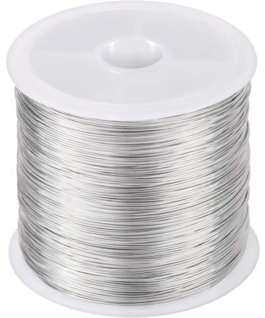 Mikimiqi 328ft Jewelry Wire Craft Wire 26 Gauge Tarnish Resistant Copper Beading Wire - 0.4mm x 100m - Silver Color | Jewelry Making Supplies - Buy Online on GoSupps.com