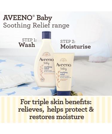 Aveeno Baby Soothing Relief Emollient Wash 250ml - Gentle Skin Care Solution - Buy Online on GoSupps.com