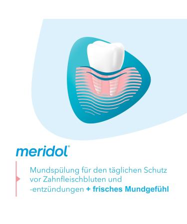 meridol Mouthwash 2x400ml - Alcohol-Free Antibacterial Formula for Healthy Teeth & Gums | Pack of 2 - Buy Online on GoSupps.com