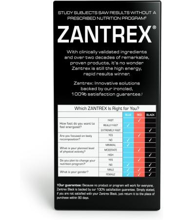 Buy Zantrex Black 60ct - Boost Energy & Weight Loss | Fast International Shipping - Buy Online on GoSupps.com